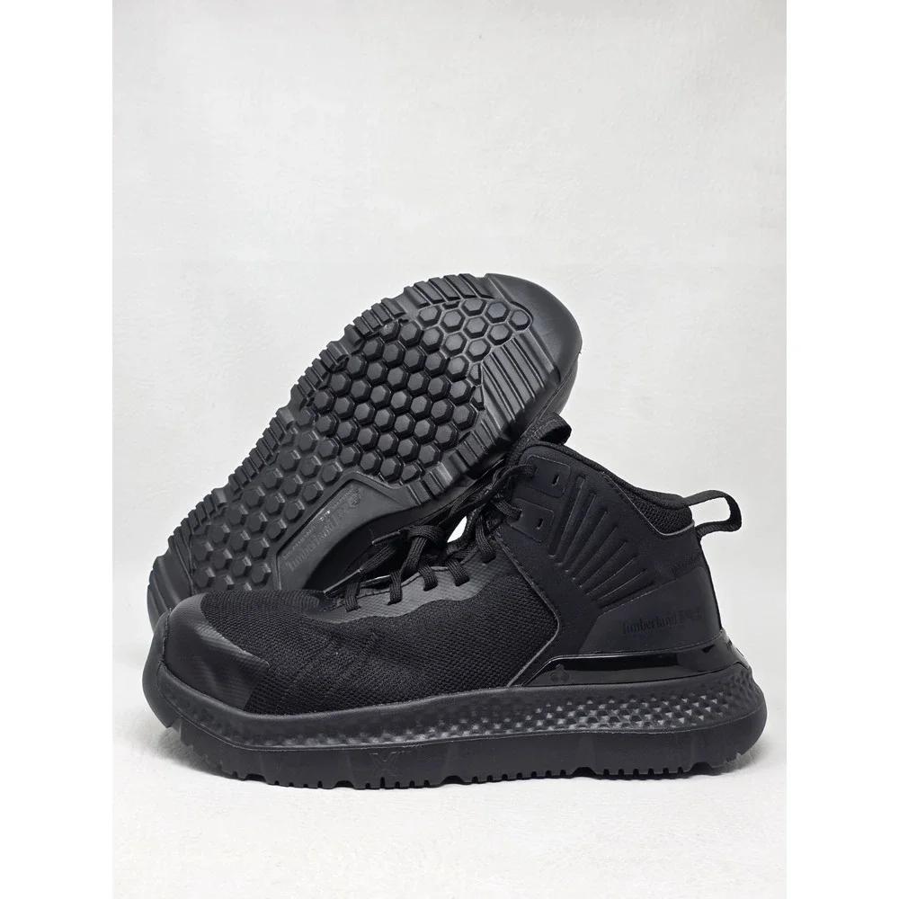 Timberland PRO Setra Size 4 Mens Mid Composite Safety Toe 6 Black V1 New